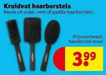Kruidvat Haarborstel ovaal aanbieding