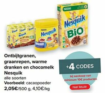 Carrefour Market Nesquik cacaopoeder aanbieding