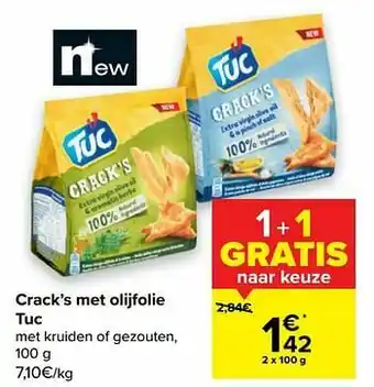 Carrefour Market Crack`s met olijfolie tuc aanbieding