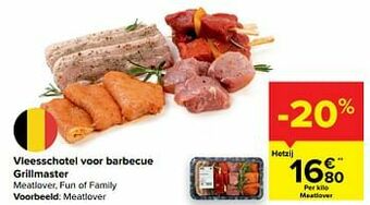 Vleesschotel voor barbecue grillmaster