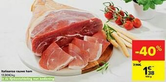 Carrefour Italiaanse rauwe ham aanbieding