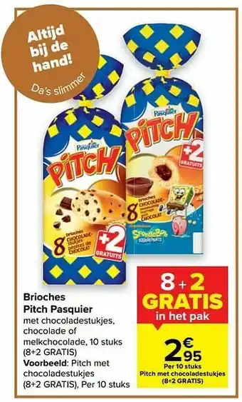 Pitch met chocoladestukjes