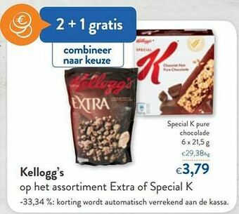 OKay Kellogg`s special k pure chocolade aanbieding