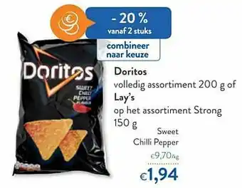OKay Doritos sweet chilli pepper aanbieding