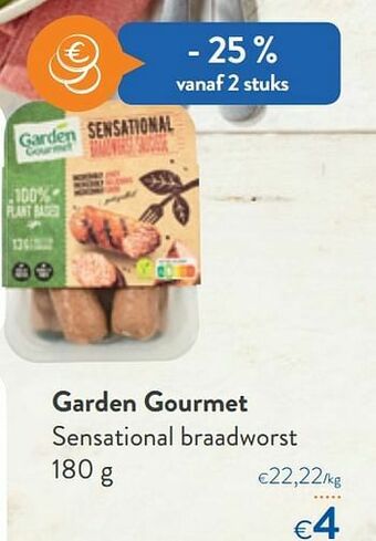 OKay Garden gourmet sensational braadworst aanbieding
