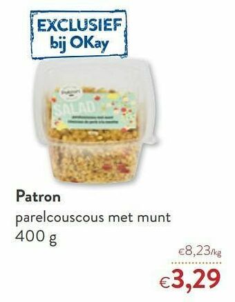 OKay Patron parelcouscous met munt aanbieding