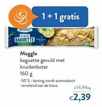 OKay Meggle baguette gevuld met kruidenboter aanbieding