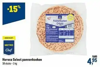 Makro Horeca select pannenkoeken aanbieding