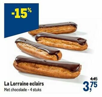 Makro La lorraine eclairs aanbieding