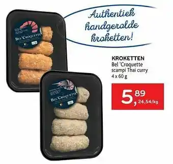 Kroketten bel `croquette scampi thai curry