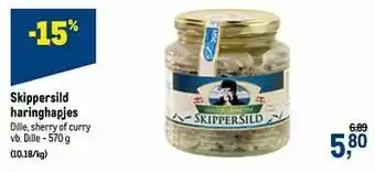 Skippersild haringhapjes dille