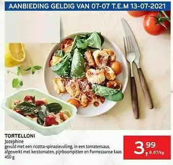 Alvo Tortelloni jozephine aanbieding