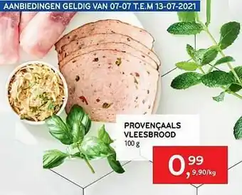Alvo Provençaals vleesbrood aanbieding