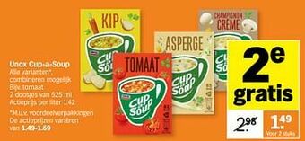 Albert Heijn Unox cup-a-soup tomaat aanbieding