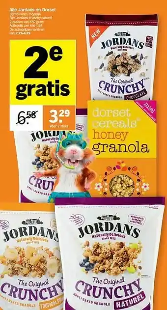Albert Heijn Jordans crunchy naturel aanbieding