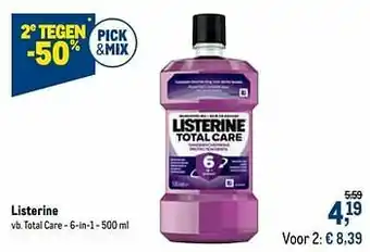 Makro Listerine total care aanbieding