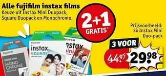 Kruidvat Fujifilm instax films mini duo-pack aanbieding