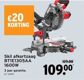GAMMA Skil afkortzaag bt1e1305aa 1600w aanbieding