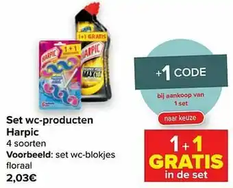 Carrefour Market Harpic set wc-blokjes aanbieding