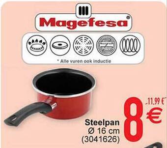 Cora Steelpan ø 16 cm aanbieding