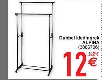 Cora Dubbel kledingrek alpina aanbieding