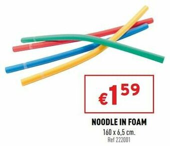 Noodle in foam