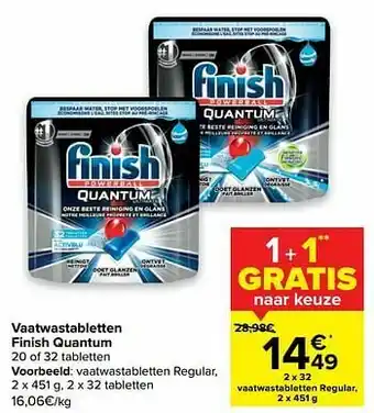 Finish quantum vaatwastabletten regular