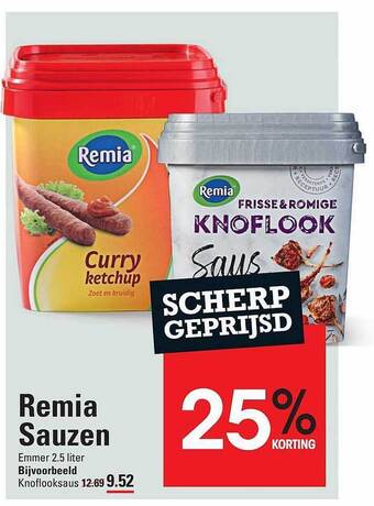 Sligro Remia sauzen aanbieding