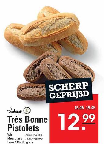 Sligro Très bonne pistolets aanbieding