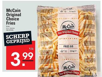 Sligro Mccain original choice fries aanbieding