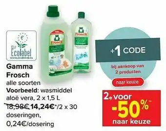 Frosch wasmiddel aloë vera