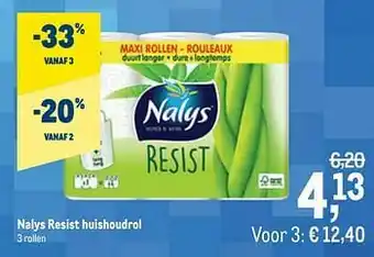 Makro Nalys resist huishoudrol aanbieding