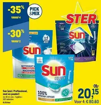Sun all-in-one - hygiëne