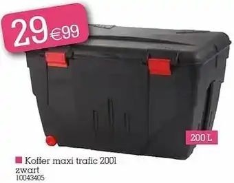 Koffer maxi trafic zwart