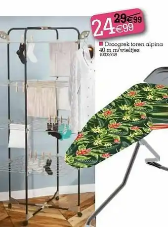 Yess Droogrek toren alpina aanbieding