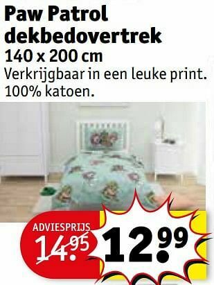 Paw patrol dekbedovertrek