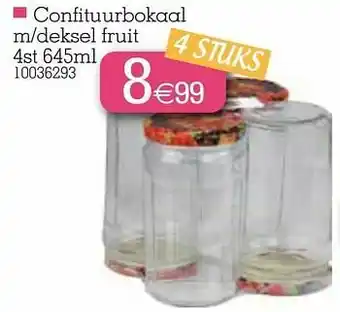 Yess Confituurbokaal m-deksel fruit aanbieding