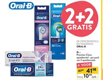 Oral-B Precission Clean Opzetborstel - per pack van 3 opzetborstels