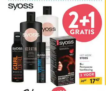 Di Syoss Permanente Haarkleuring 3 voor aanbieding