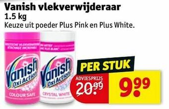 Kruidvat Vanish vlekverwijderaar aanbieding