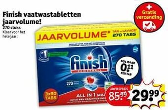 Kruidvat Finish vaatwastabletten aanbieding