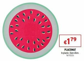 Trafic Placemat aanbieding