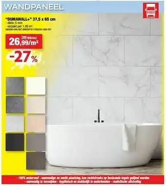 Hubo Wandpaneel dumawall+ aanbieding