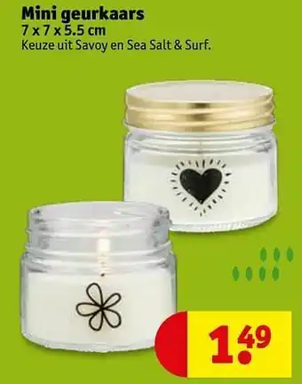 Kruidvat Mini geurkaars aanbieding