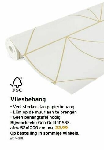 GAMMA Vliesbehang aanbieding
