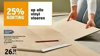 GAMMA Click vinyl manera met geïntegreerde ondervloer aanbieding