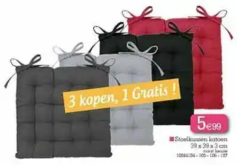 Yess Stoelkussen katoen aanbieding