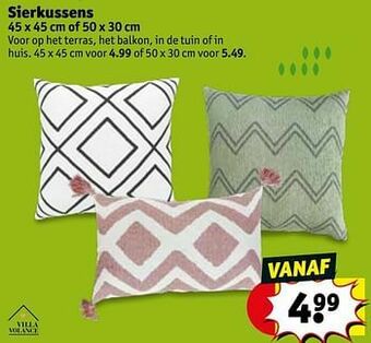 Kruidvat Sierkussens aanbieding