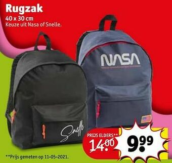 Kruidvat Rugzak aanbieding