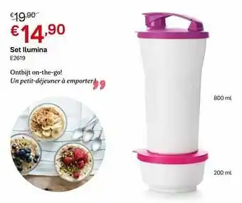 Tupperware Set ilumina aanbieding